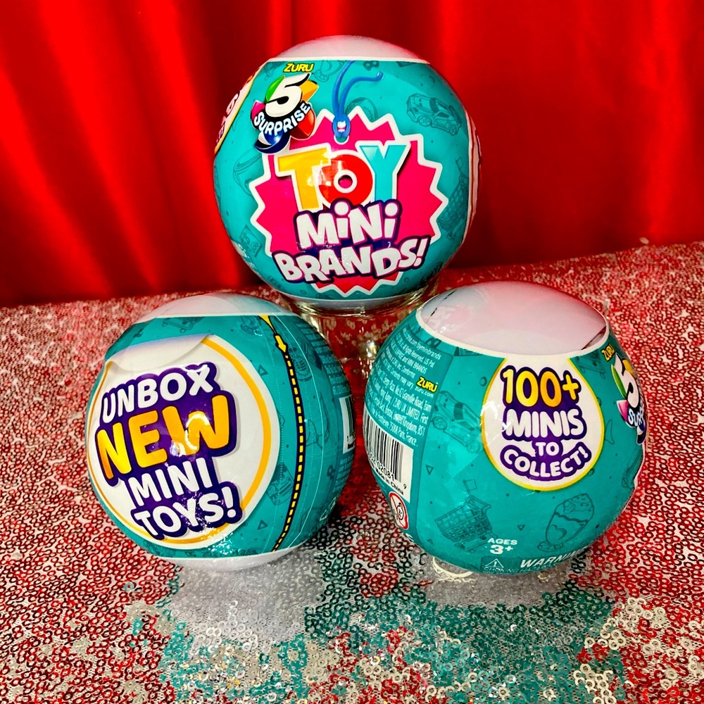 Mini Brand Toy series set of 3 balls